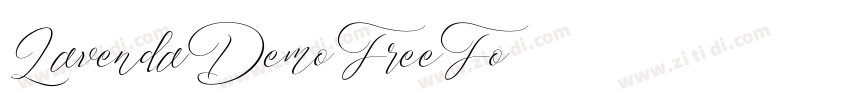 Lavenda Demo FreeFo字体转换